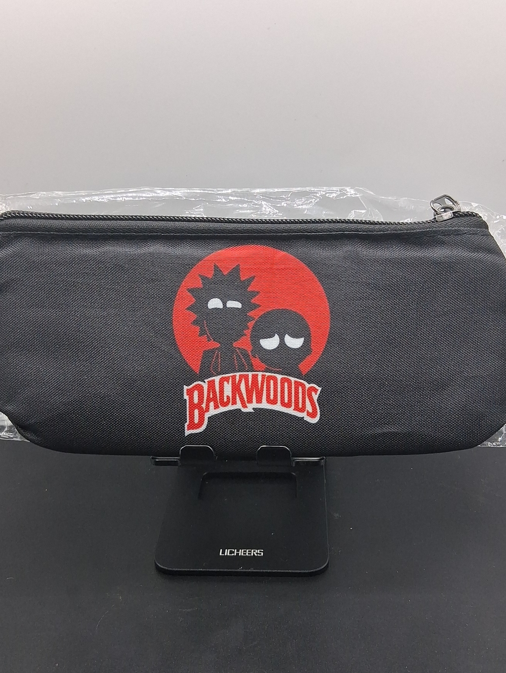Rick and morty zipper pouch. Padded inside.